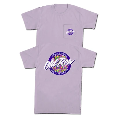 Party Toucan Circle Logo Short Sleeve T-Shirt Orchid