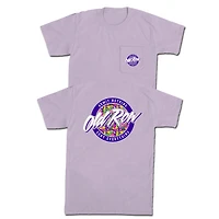 Party Toucan Circle Logo Short Sleeve T-Shirt Orchid