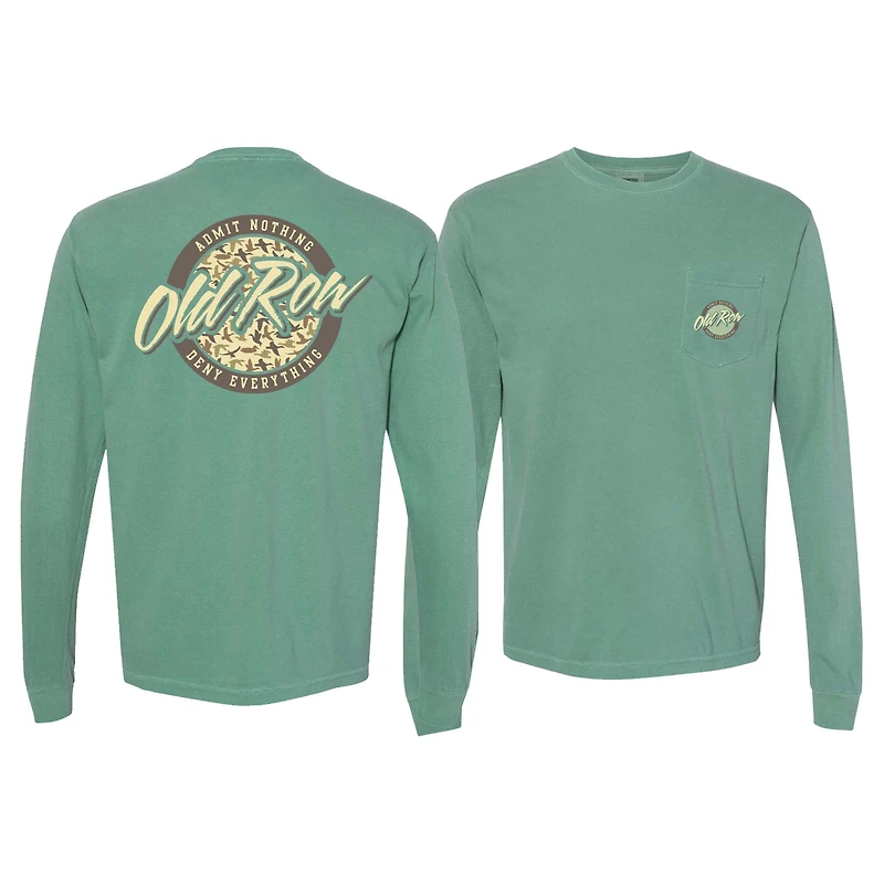 Duck Camo Logo Long Sleeve T-Shirt Light Green