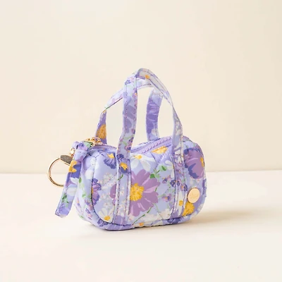 Itty Bitty Duffel in Purple Bouquet Beauty