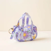 Itty Bitty Duffel in Purple Bouquet Beauty