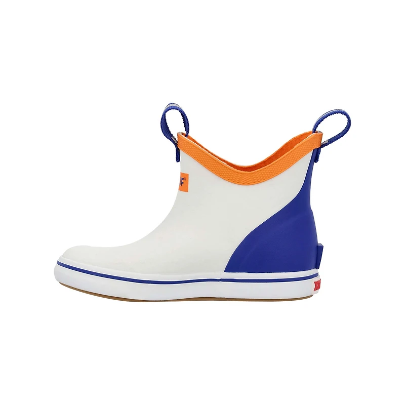 Youth Blue Ankle Deck Boot White