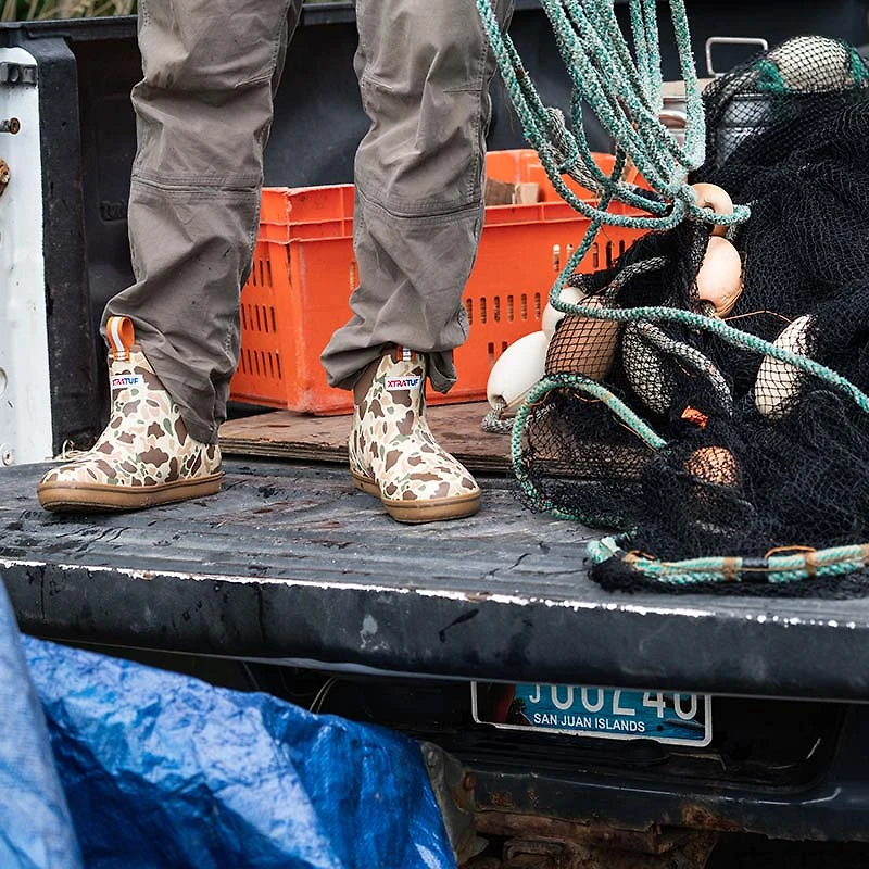 Men's 6 Inch Deck Ankle Boot Duck Camo
