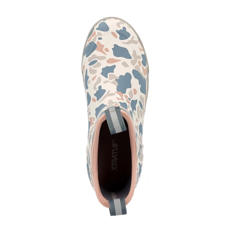 Women's 6 Inch Ankle Deck Boot Ivory Duck Camo