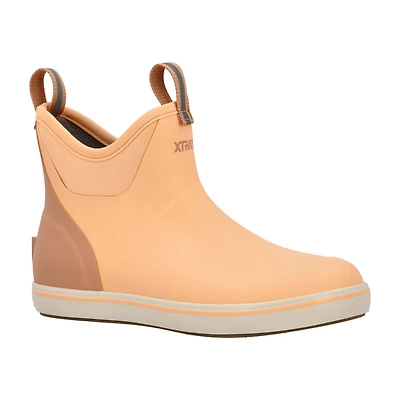 Women's 6 Inch Ankle Deck Boot Peach Fuzz