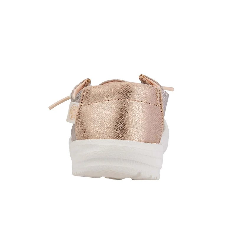 Girls Wendy Metallic Sparkle Rose Gold