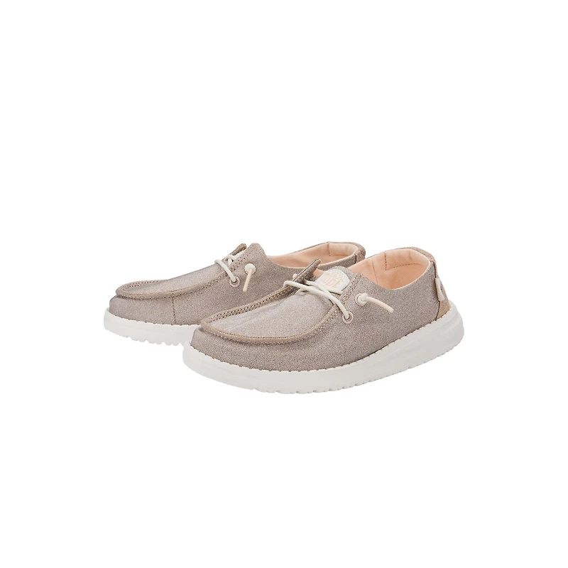 Girls Wendy Metallic Sparkle Rose Gold