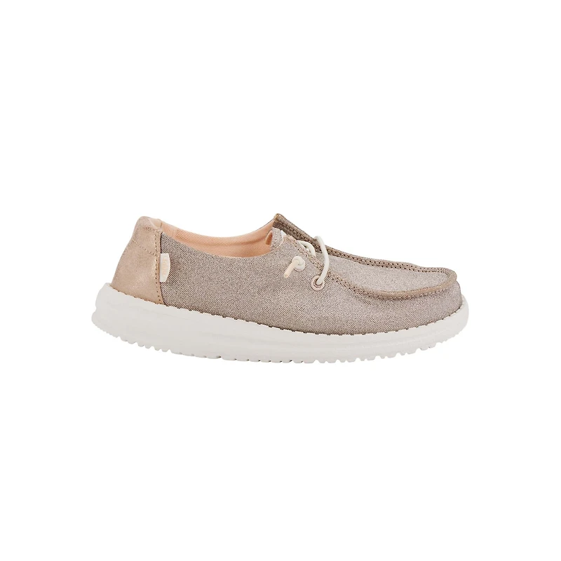 Girls Wendy Metallic Sparkle Rose Gold