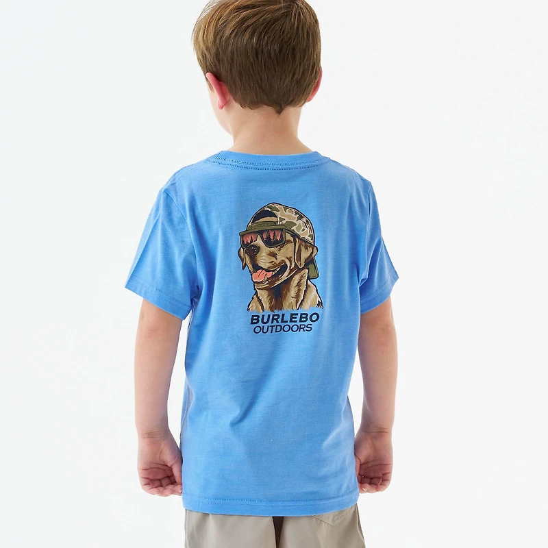 Youth Dog Hat Short Sleeve T-Shirt
