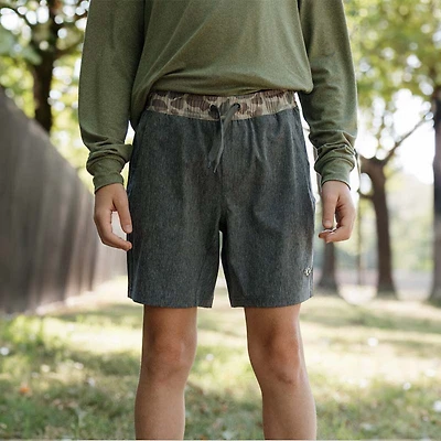 Youth Athletic Shorts Grizzly Grey