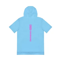 Youth Cotton Candy Blue Short Sleeve Hoodie