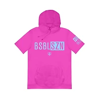 Youth Cotton Candy Pink Short Sleeve Hoodie