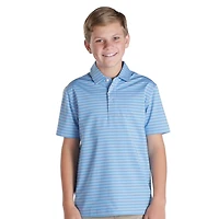 Youth Micro Stripe Performance Polo