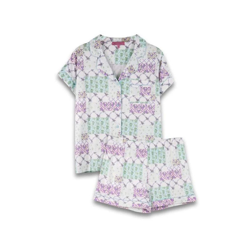 Youth Floral Patchwork Pajama Set