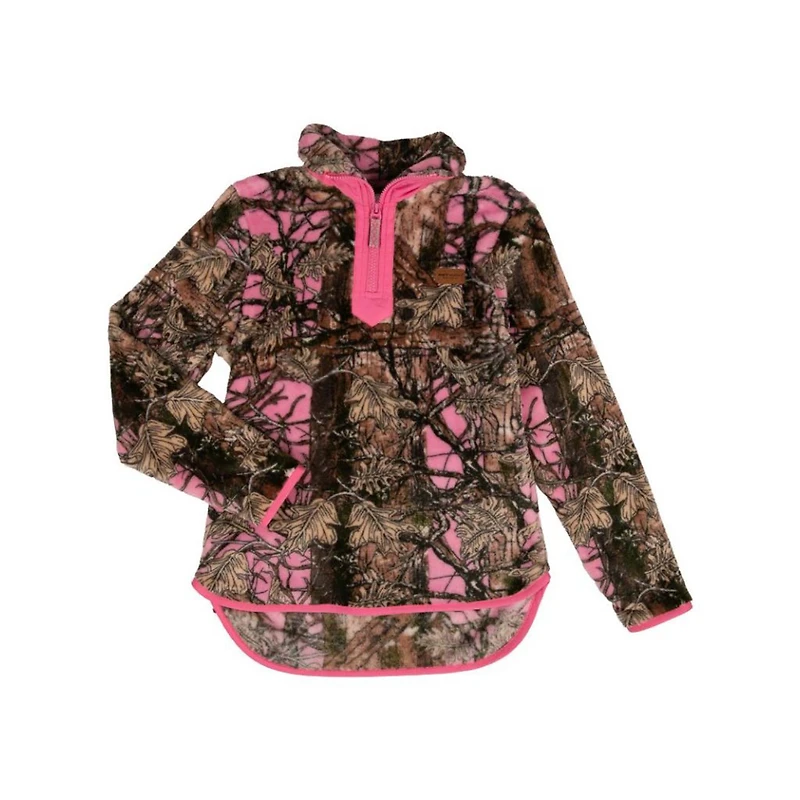 Youth Quarter Zip Fleece Camo