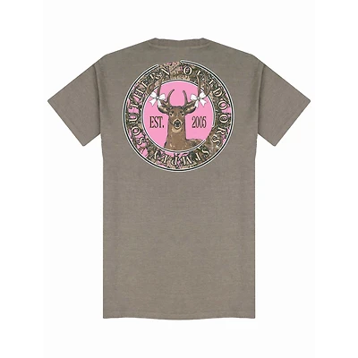Youth Pink Deer Short Sleeve T-Shirt