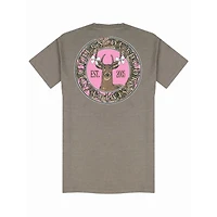 Youth Pink Deer Short Sleeve T-Shirt