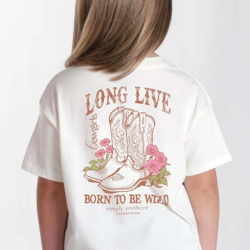 Youth Long Live Cowgirls Short Sleeve T-Shirt