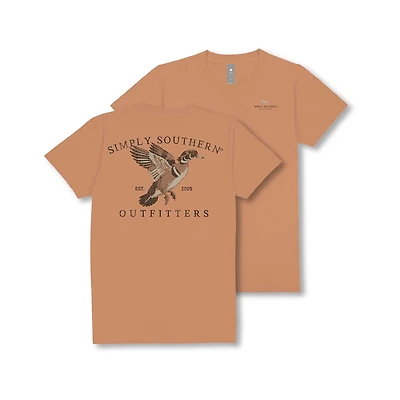 Youth Wood Duck Short Sleeve T-Shirt Chestnut