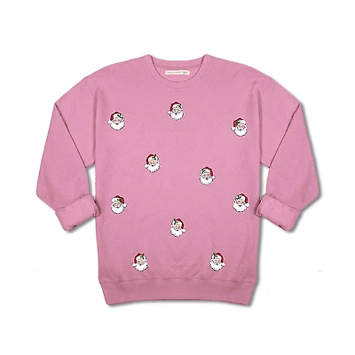 Youth Scattered Santa Crewneck Sweatshirt