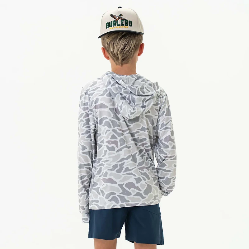 Youth Performance Hoodie White Camo