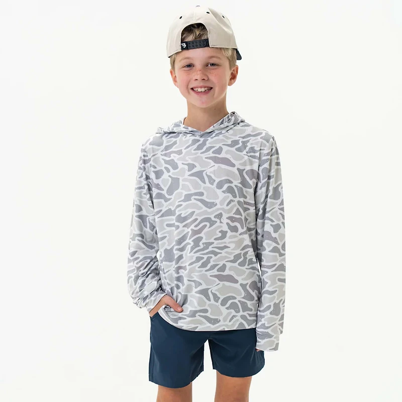 Youth Performance Hoodie White Camo