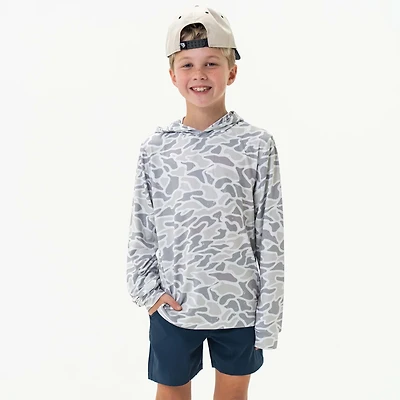 Youth Performance Hoodie White Camo