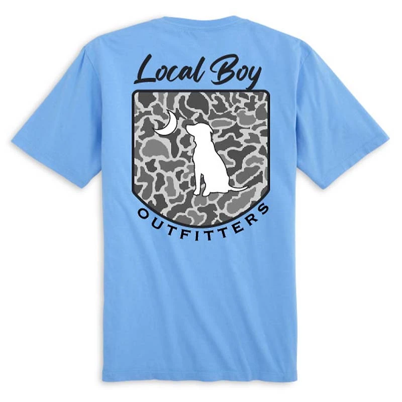 Localflage Crest Short Sleeve T-Shirt Washed Denim