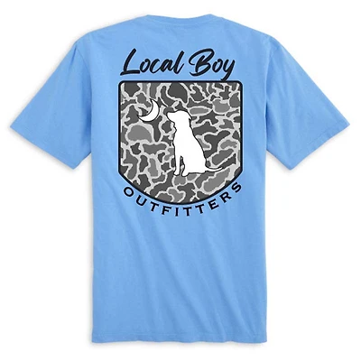 Localflage Crest Short Sleeve T-Shirt Washed Denim