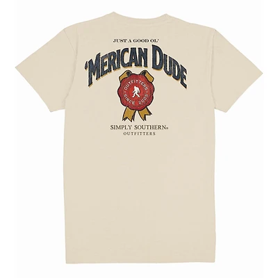Merican Dude Label Short Sleeve T-Shirt