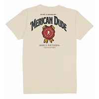 Merican Dude Label Short Sleeve T-Shirt