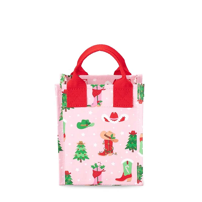 Howdy Holidays Mini Reusable Bag