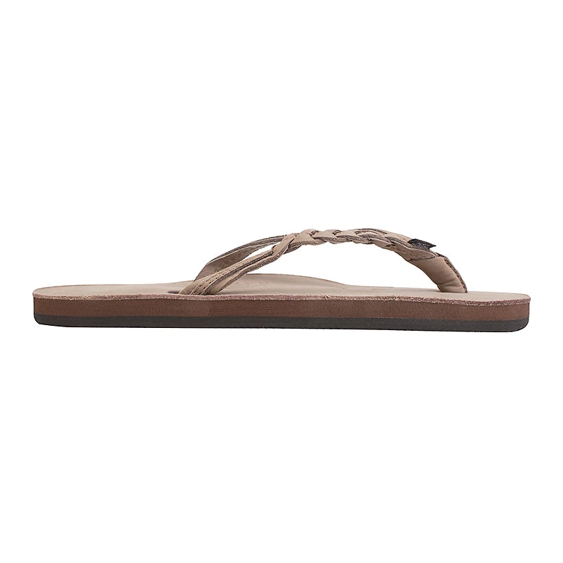 Ladies Flirty Braidy Single Layer Premier Leather Sandal