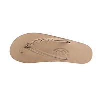 Ladies Flirty Braidy Single Layer Premier Leather Sandal