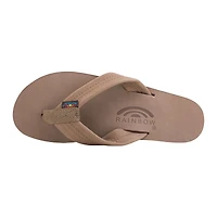 Ladies Single Layer Wide Strap Premier Leather Sandal