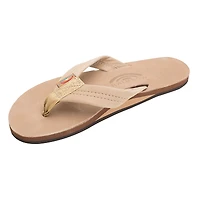 Ladies Single Layer Wide Strap Premier Leather Sandal