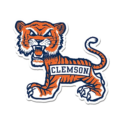 Clemson Old School Tiger Decal