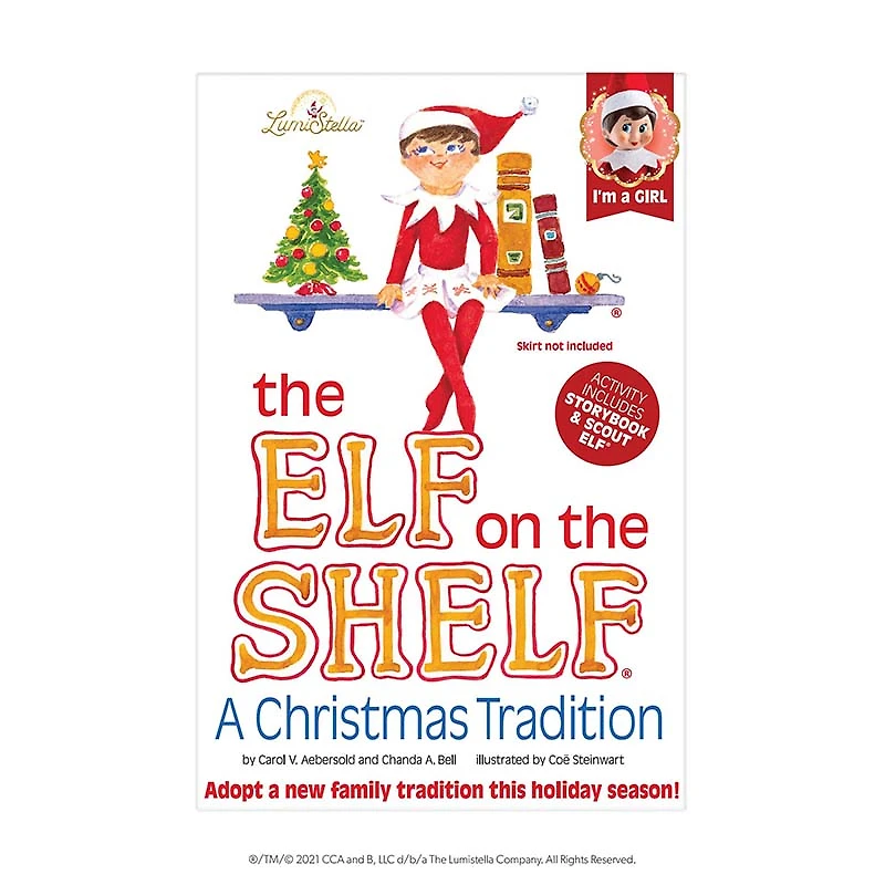 The Elf on the Shelf® A Christmas Tradition Book Set with Girl with Blue Eyes Elf