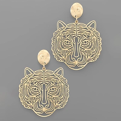 Filigree Tiger Earrings
