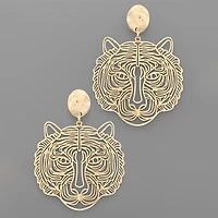 Filigree Tiger Earrings
