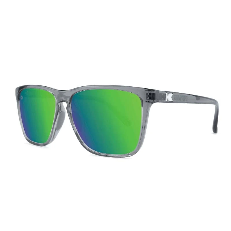 Knockaround® Fast Lane Sunglasses Sport Clear Grey/Green Moonshine