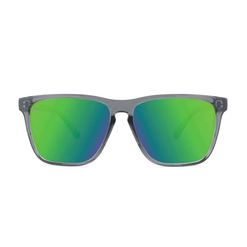Knockaround® Fast Lane Sunglasses Sport Clear Grey/Green Moonshine