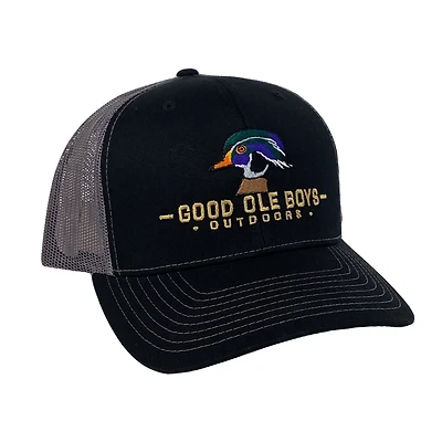 Grey and Black Woodie Trucker