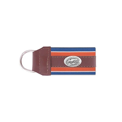 UF Concho Ribbon Leather Key Fob