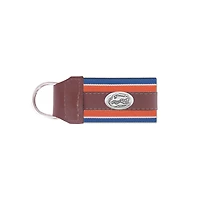 UF Concho Ribbon Leather Key Fob
