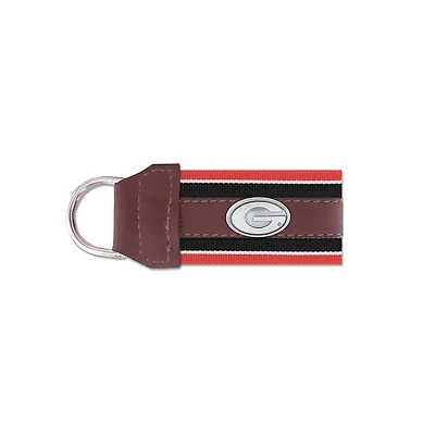 University of Georgia G Concho Leather Key Fob