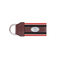 University of Georgia G Concho Leather Key Fob