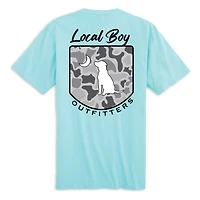 Localflage Crest Short Sleeve T-Shirt Aqua