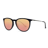 Knockaround® Mary Jane Sunglasses in Matte Black and Rose Gold