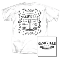 Nashville Music City Label Short Sleeve T-Shirt